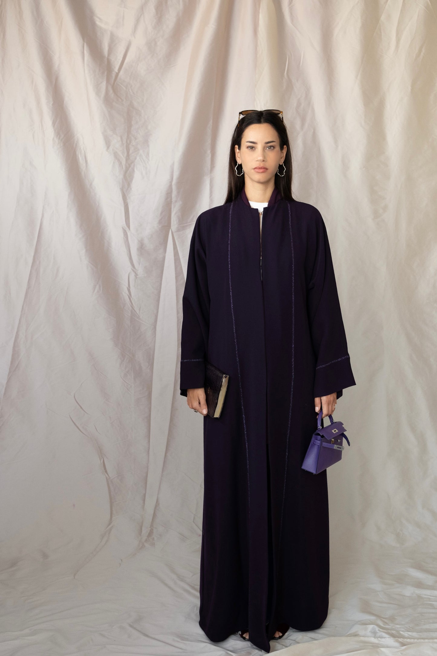 the daily button down - dark orchid
