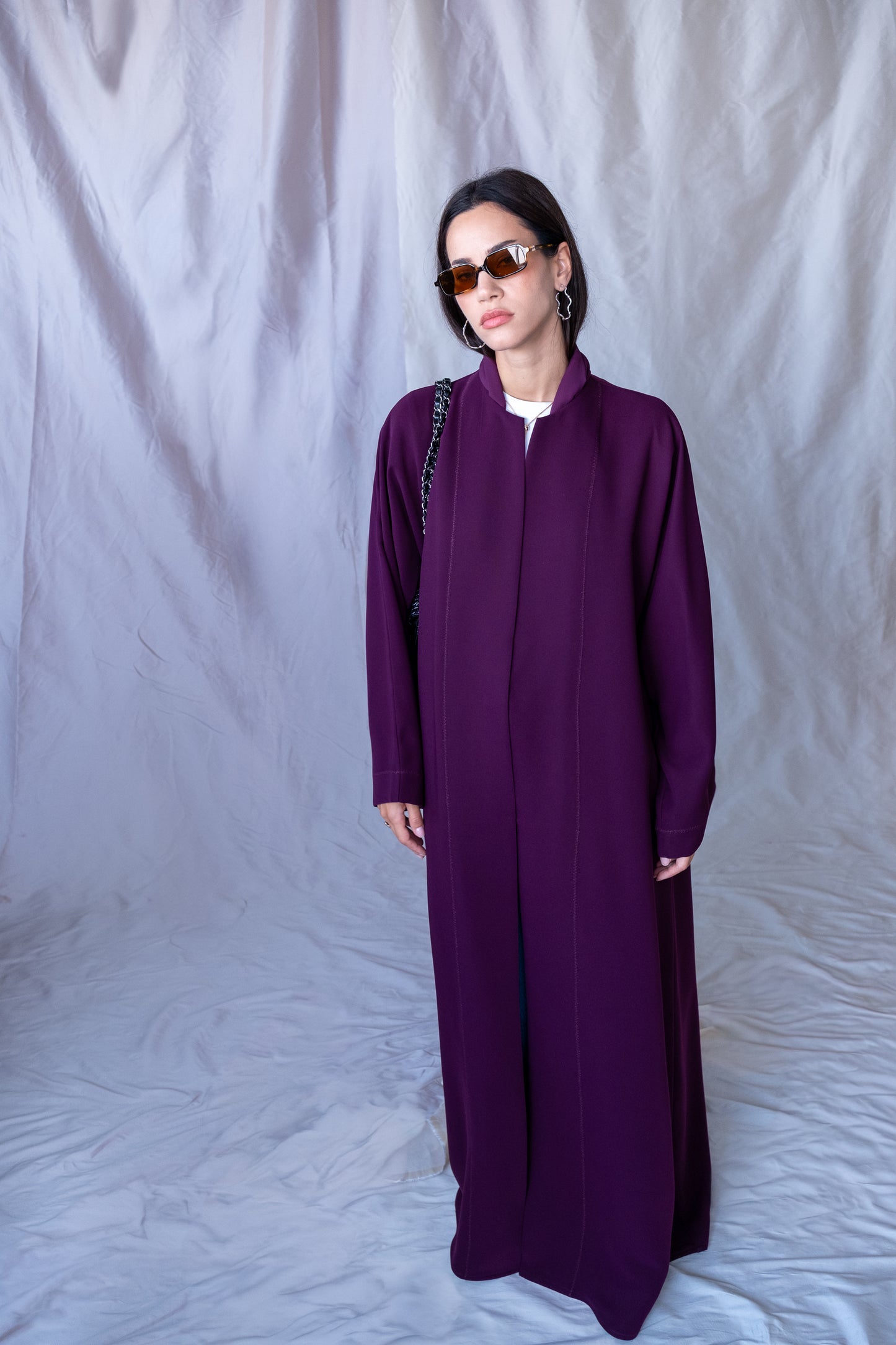 the daily button down - dark purple (RTW)