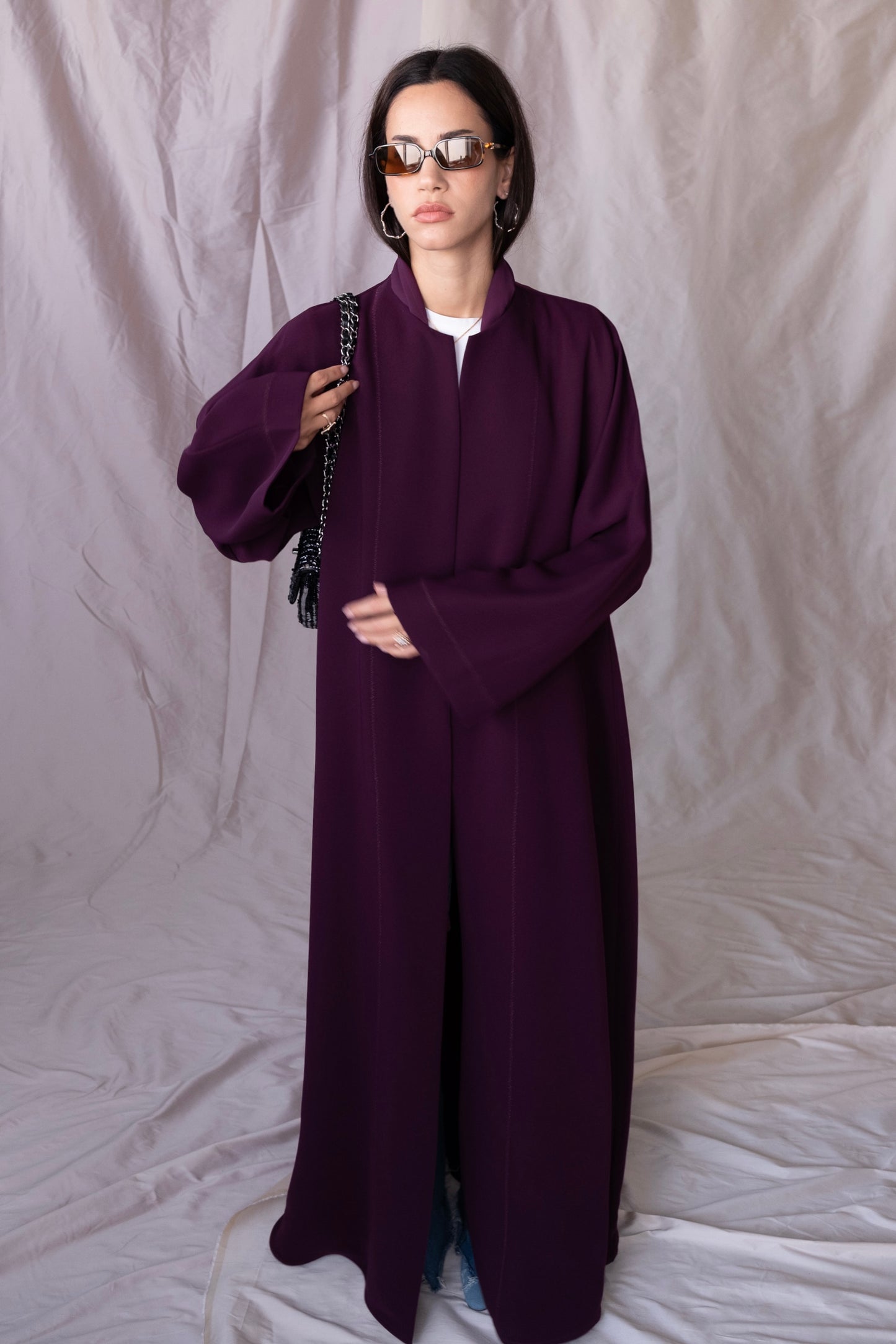 the daily button down - dark purple (RTW)