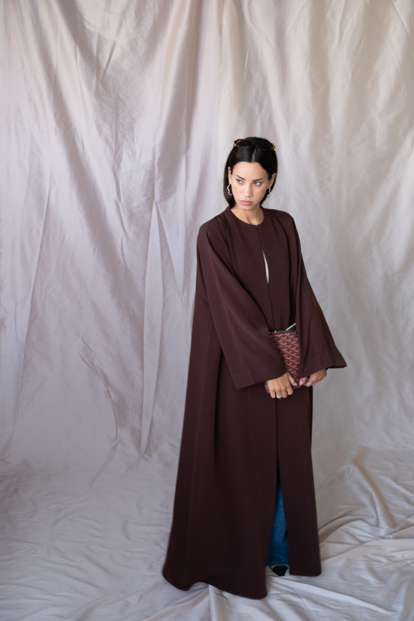 the daily button down - brown (RTW)