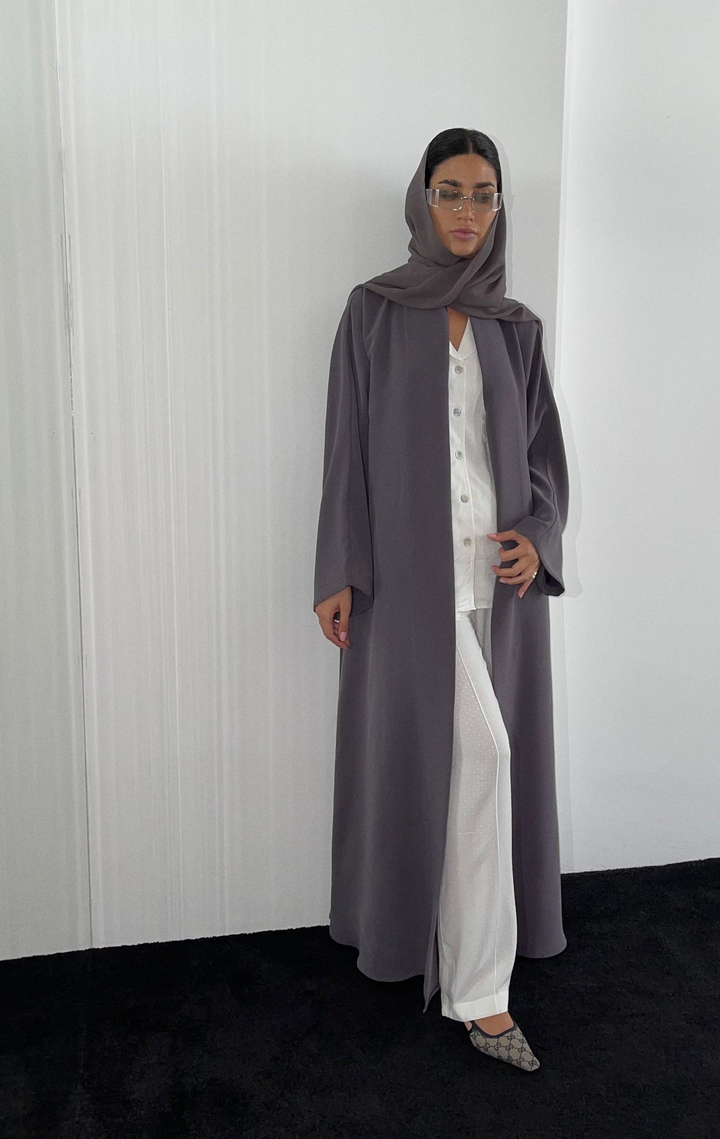 the daily button down - gray (RTW)