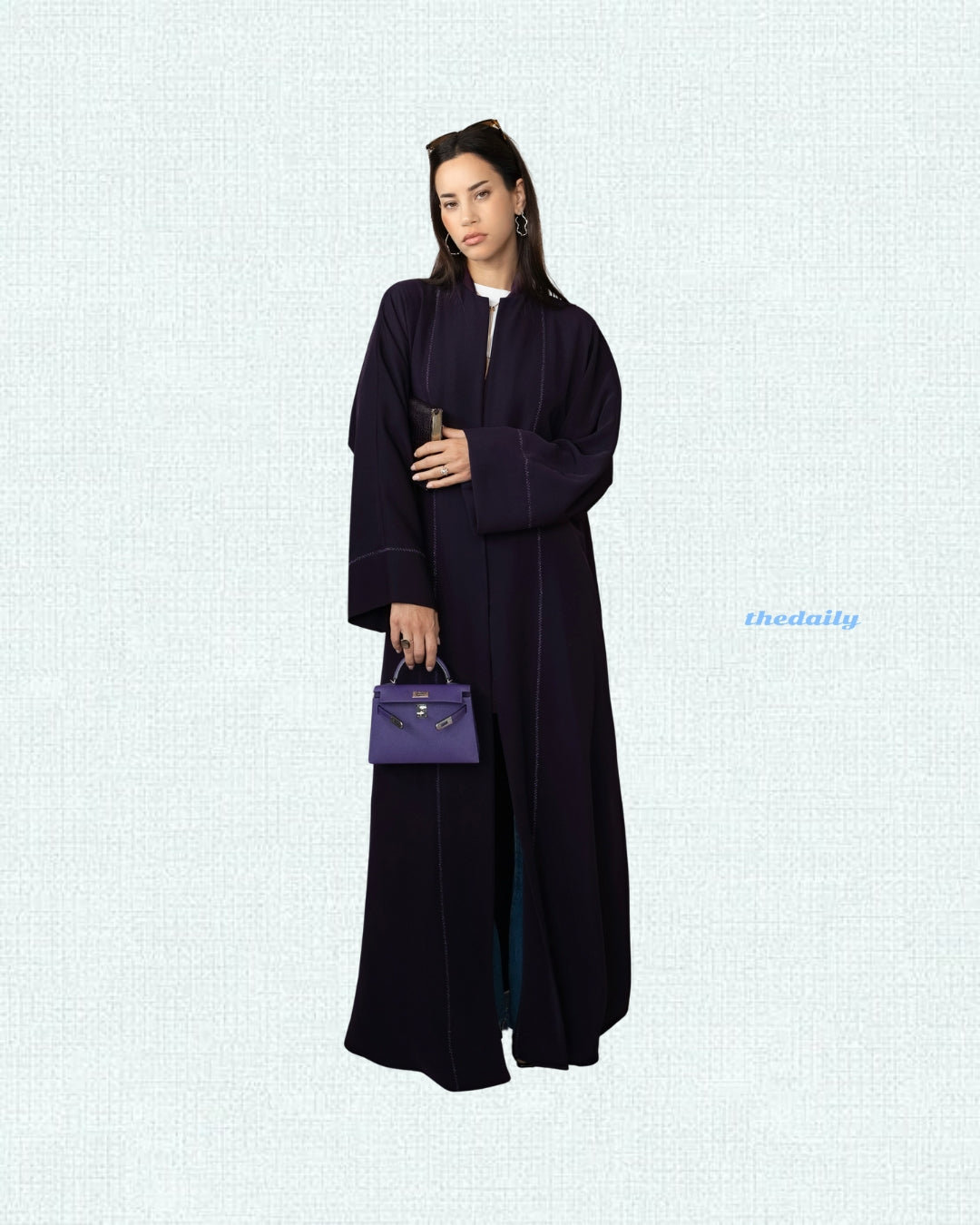 the daily button down - dark orchid