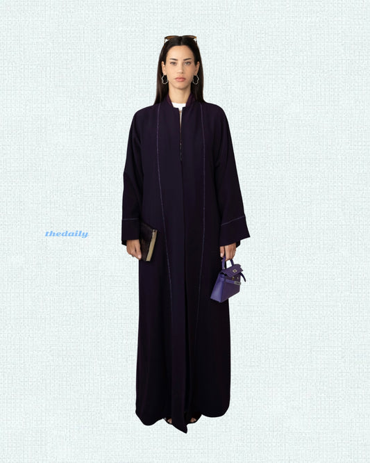 the daily button down - dark orchid
