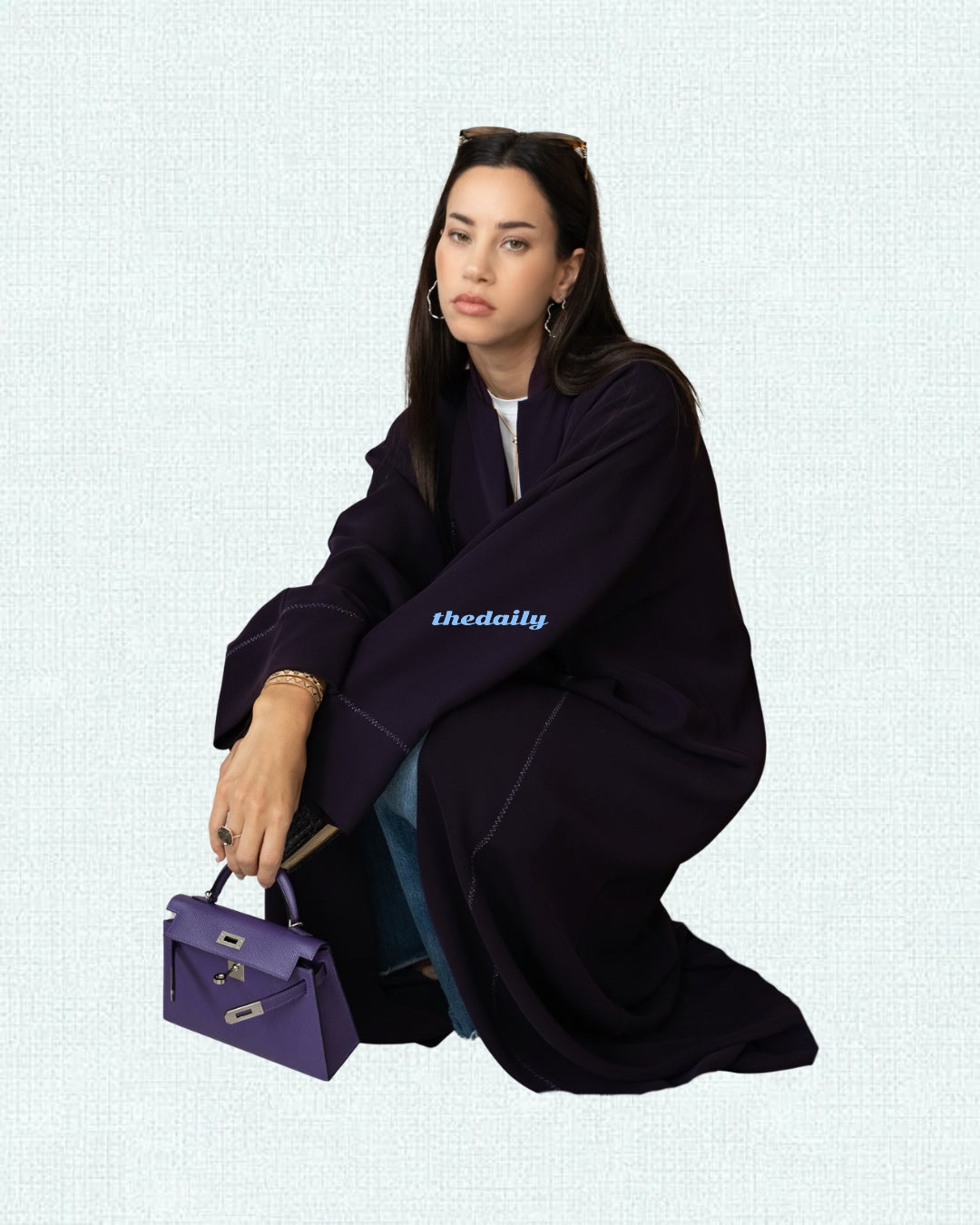 the daily button down - dark orchid