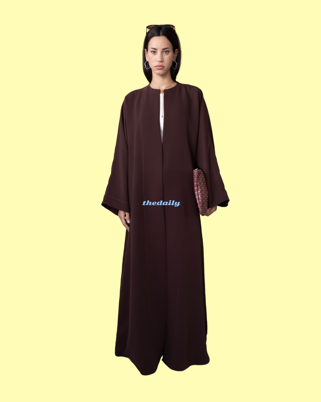 the daily button down - brown