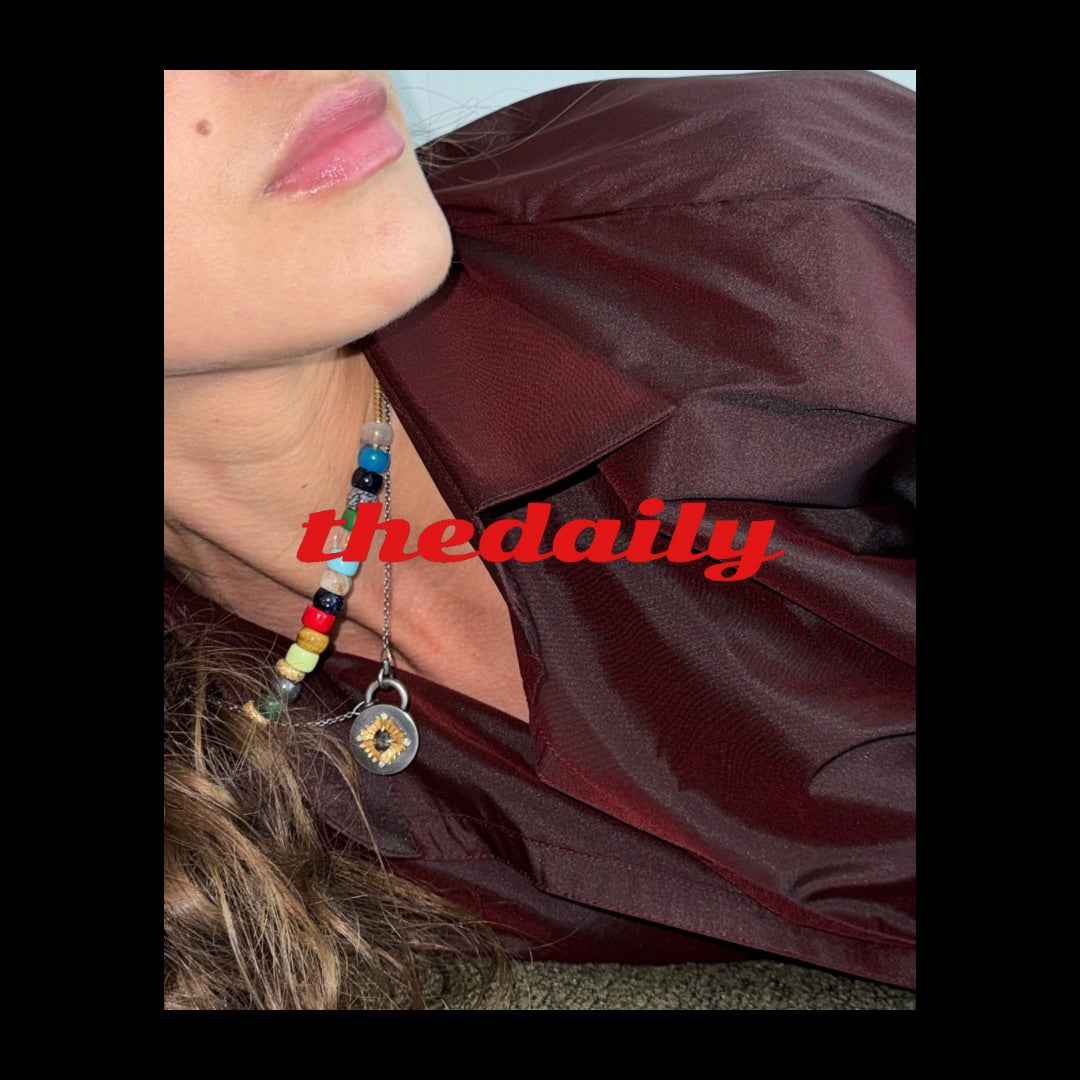 the daily shirt abaya - maroon/black (two-toned)